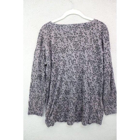 J.Jill 3/4 Sleeve V Neck Supima Tunic-Size Small-Animal Print - Picture 8 of 10